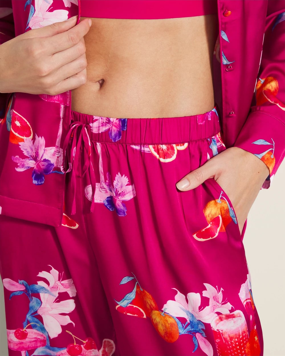 ORANGE YOU GLAD PINK COSM Piped Pajama Pant