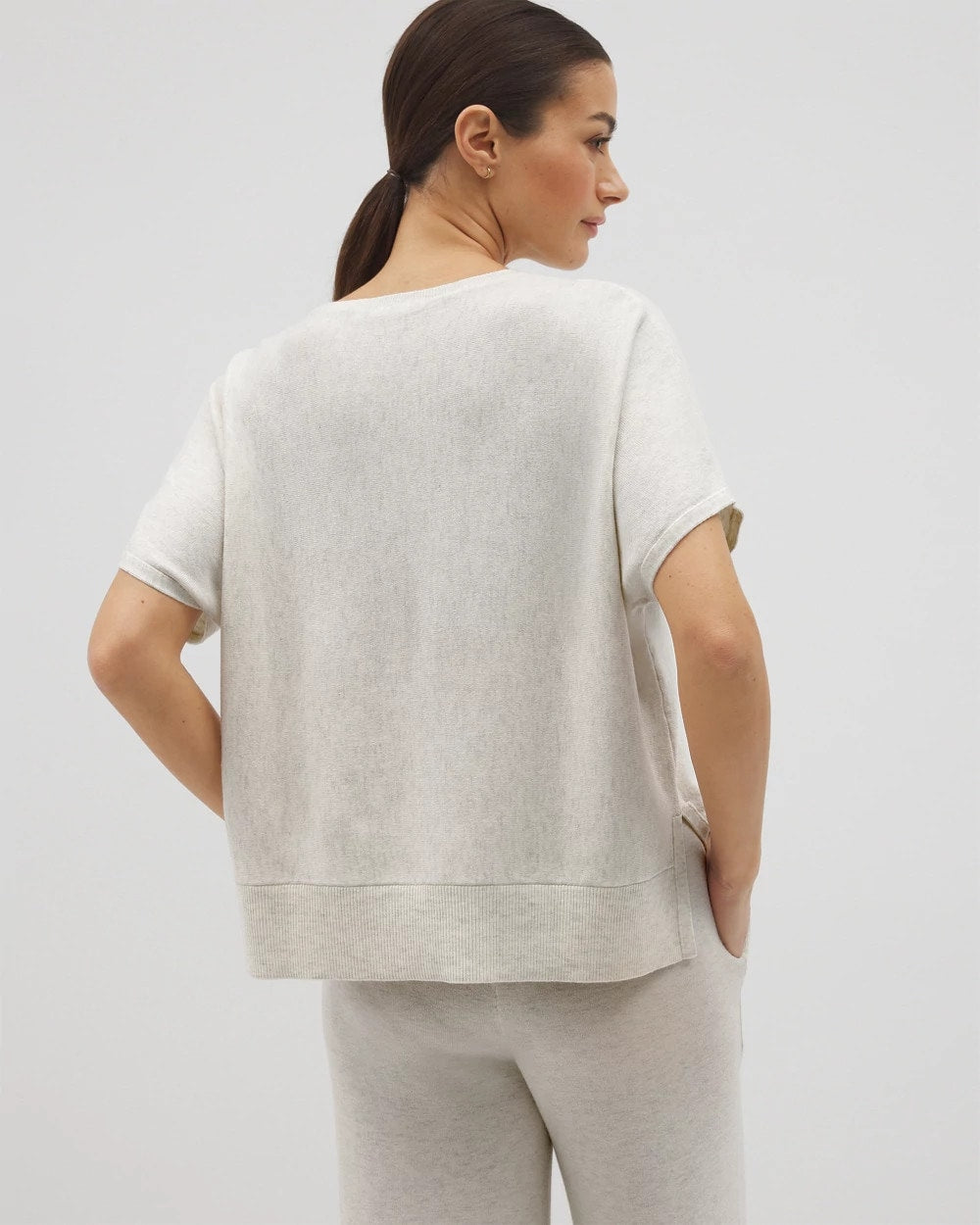 HEATHER CRYSTAL Dolman Sweater Top