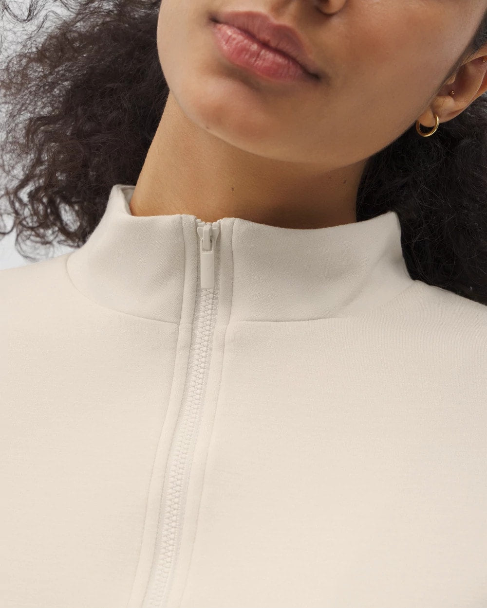 PARCHMENT Quarter Zip Top