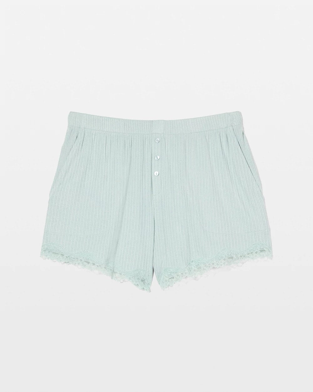 GREEN MIST Pointelle Pajama Short