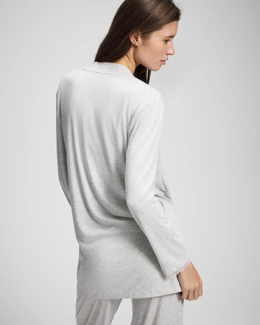 HEATHER FROST Pointelle Pajama Cardi
