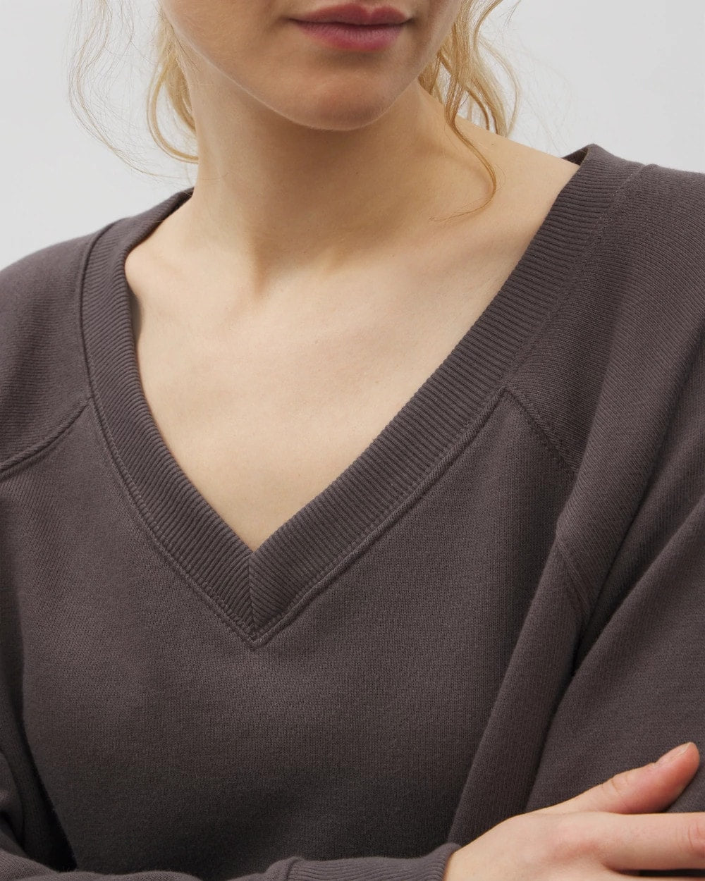 GALAXY GRAY V-Neck Sweatshirt