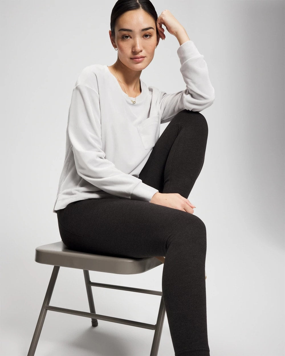 HEATHER CHARCOAL Cozy Lounge Legging