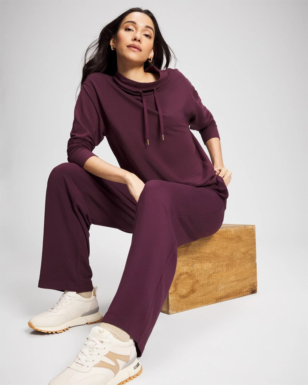 MERLOT Ultrasoft Fleece Straight Leg Pant