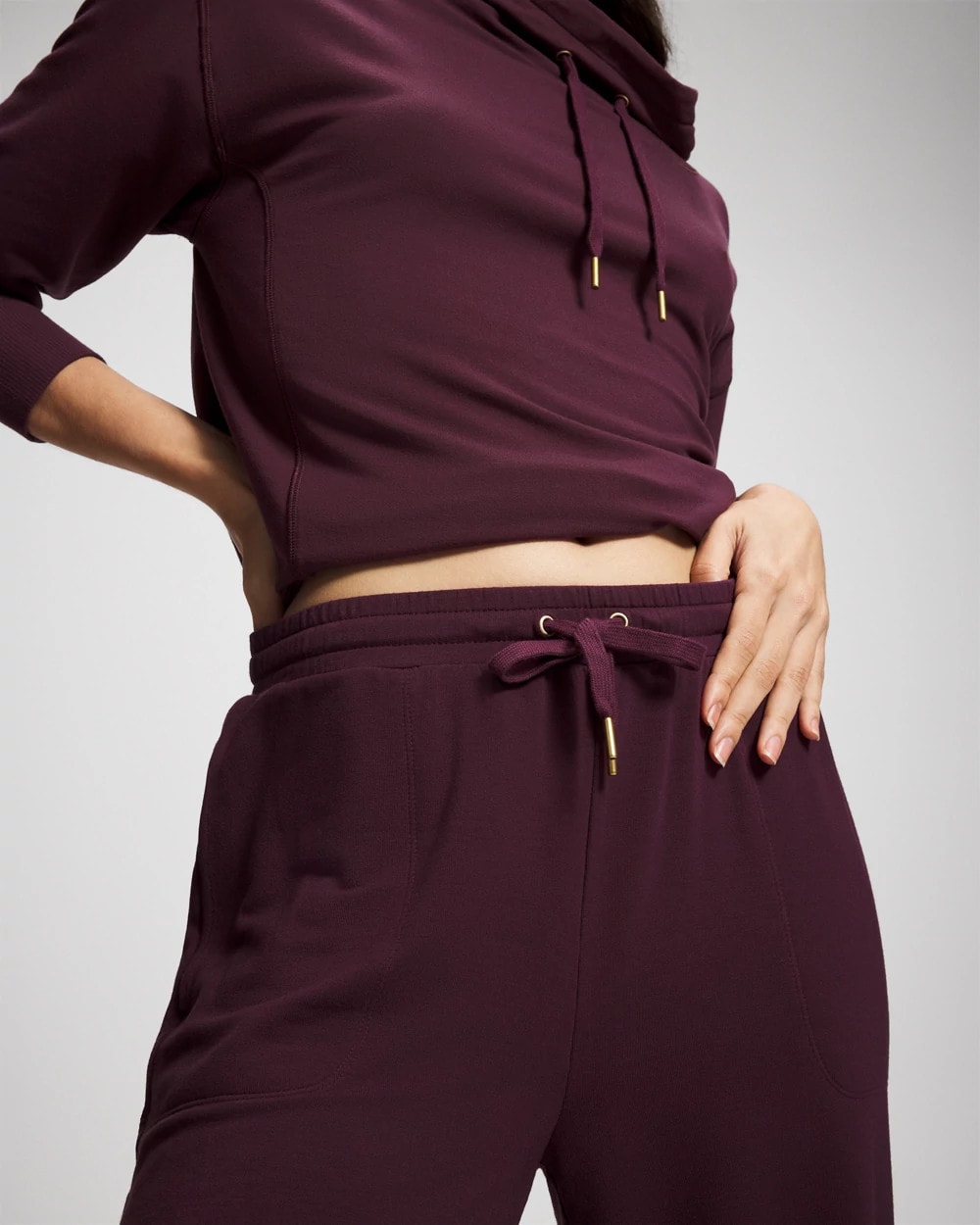 MERLOT Ultrasoft Fleece Straight Leg Pant