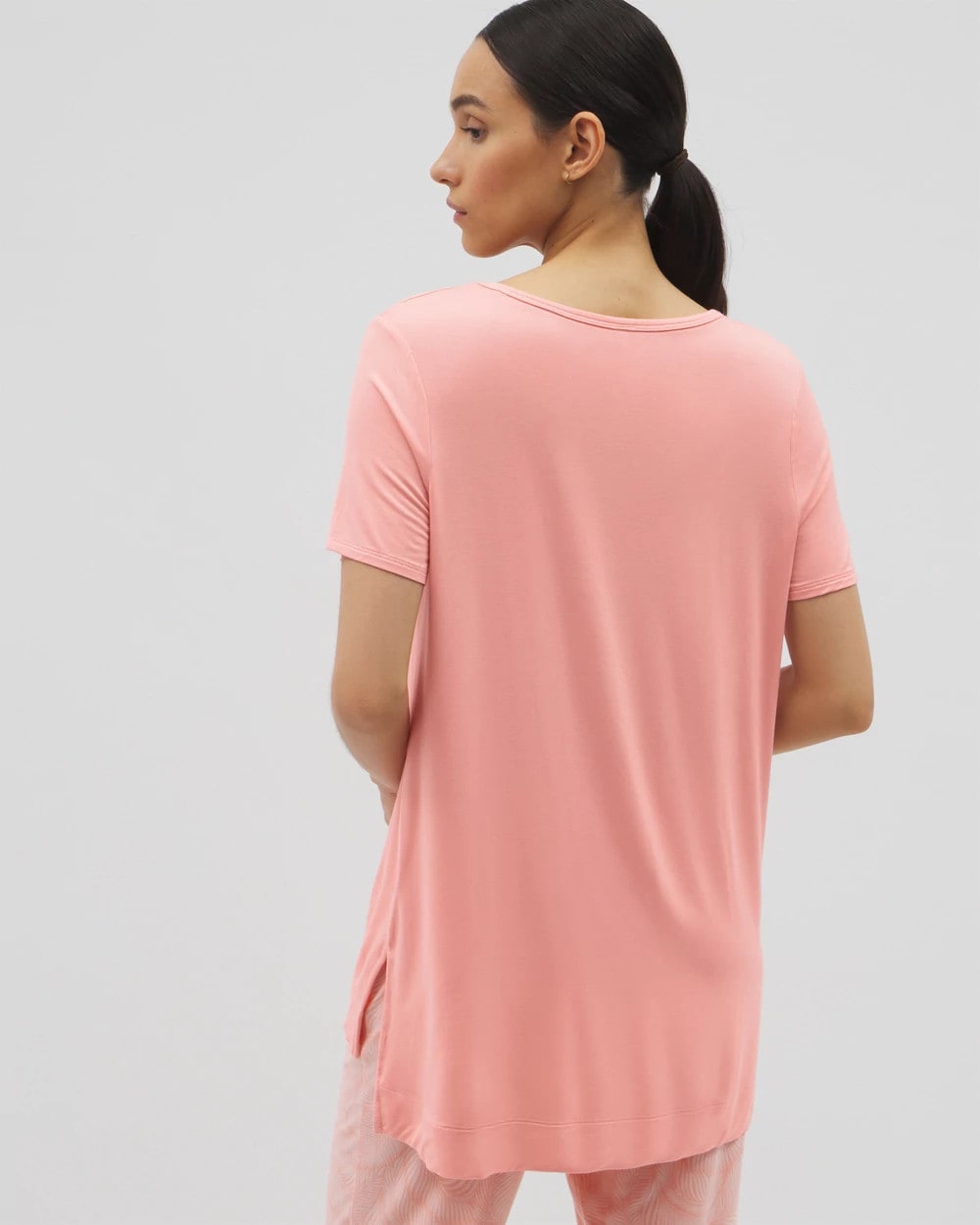 PALOMA GLOW Short Sleeve Pajama Tunic Tee