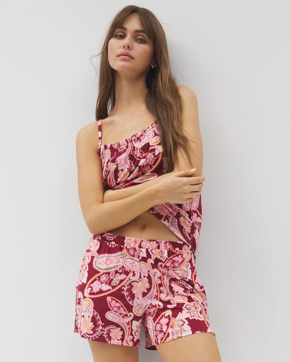 KASHMIR PAISLEY KISS Pajama Shorts