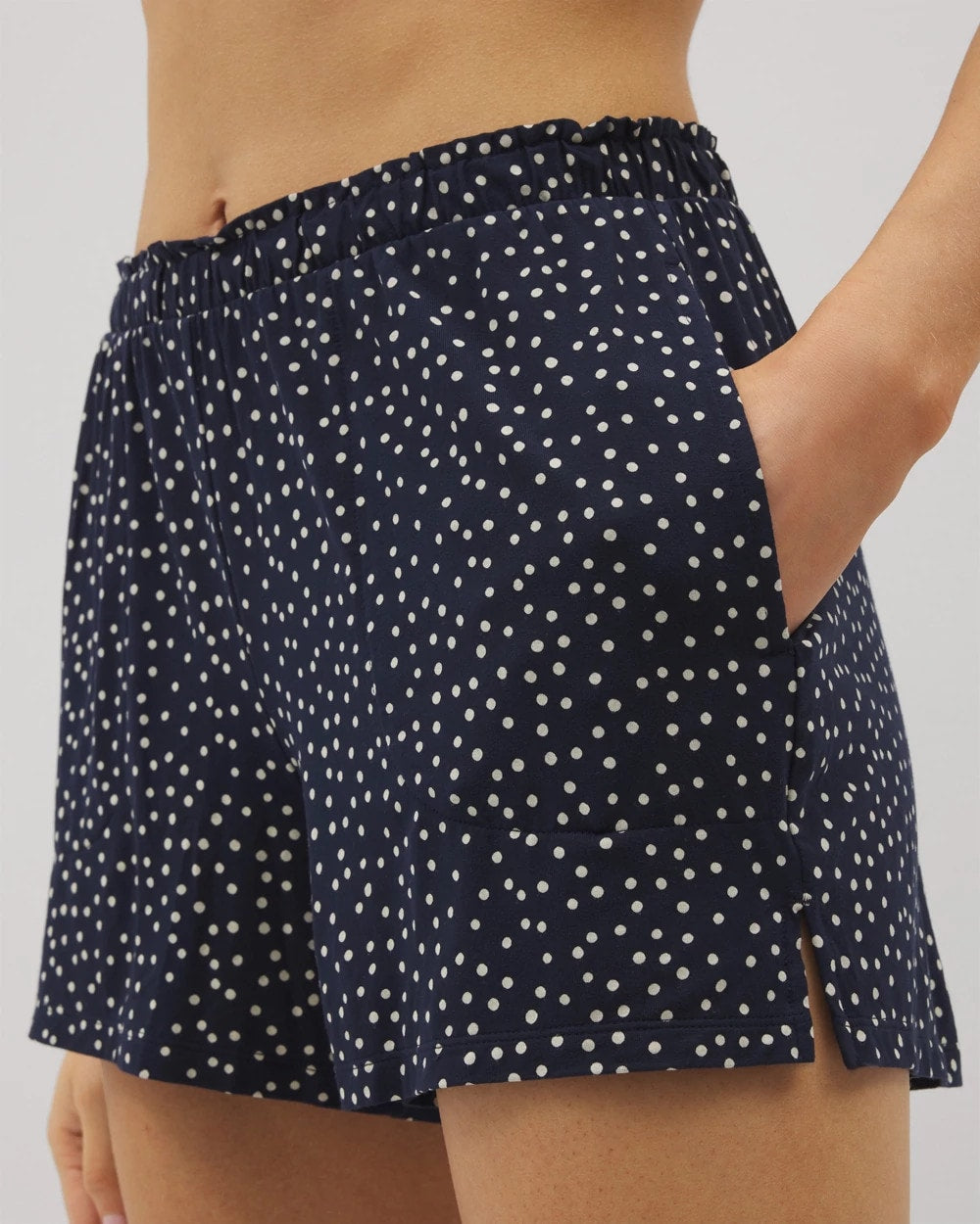 DOT OBSESSED NAVY Pajama Shorts