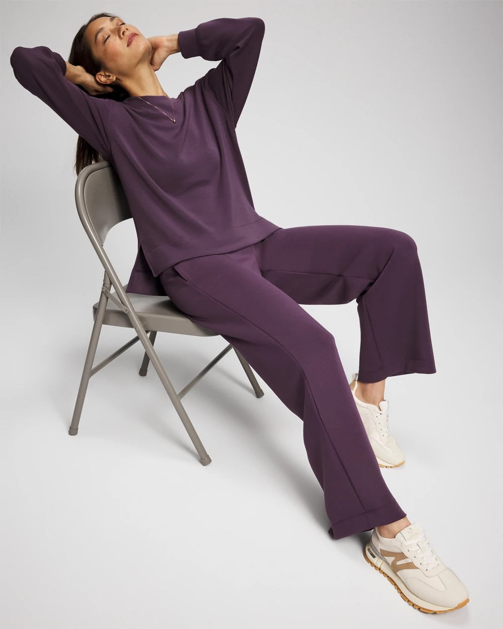 PLUM PERFECT Modern Modal Straight Leg Pant