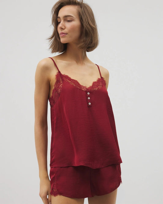 FIRST KISS Lace Trim Cami