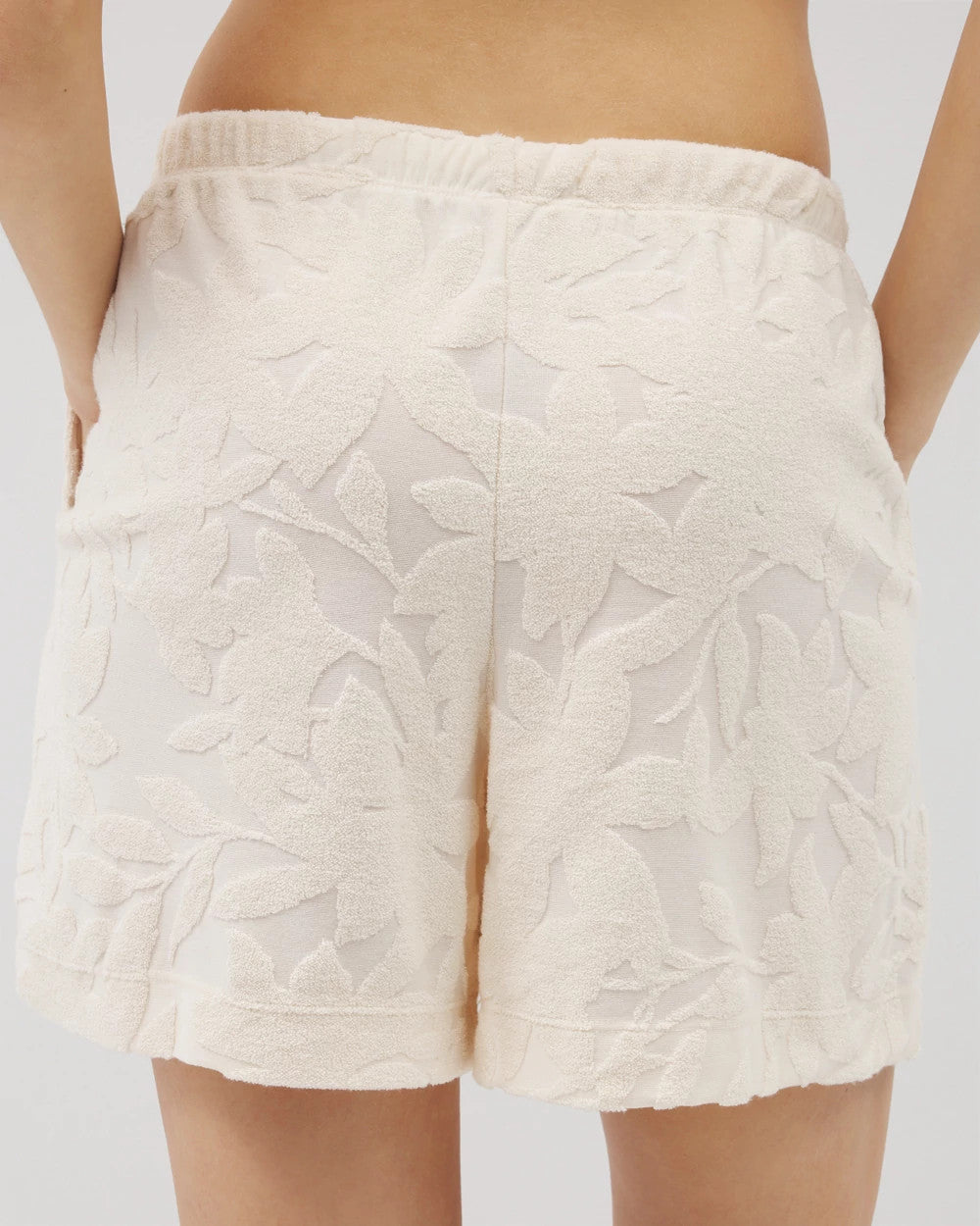 PARCHMENT Jacquard Terry 5 Inch Short