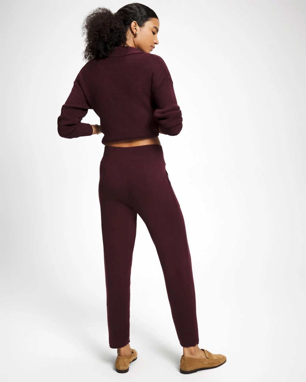 MERLOT Premier Knit Straight Leg Ankle Pant