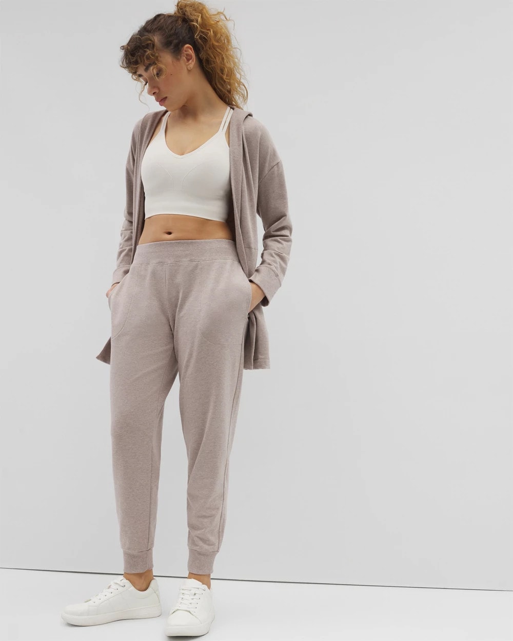 HEATHER MINK Essential Terry Jogger