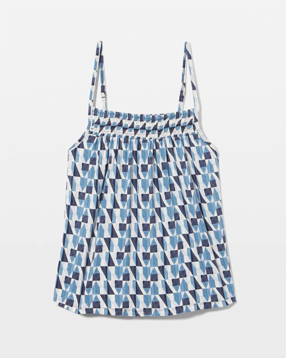 PRISM GEO MID NAVY Smocked Pajama Cami