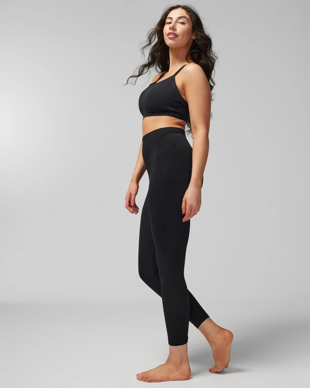 BLACK High-Waist Pocket Leggings