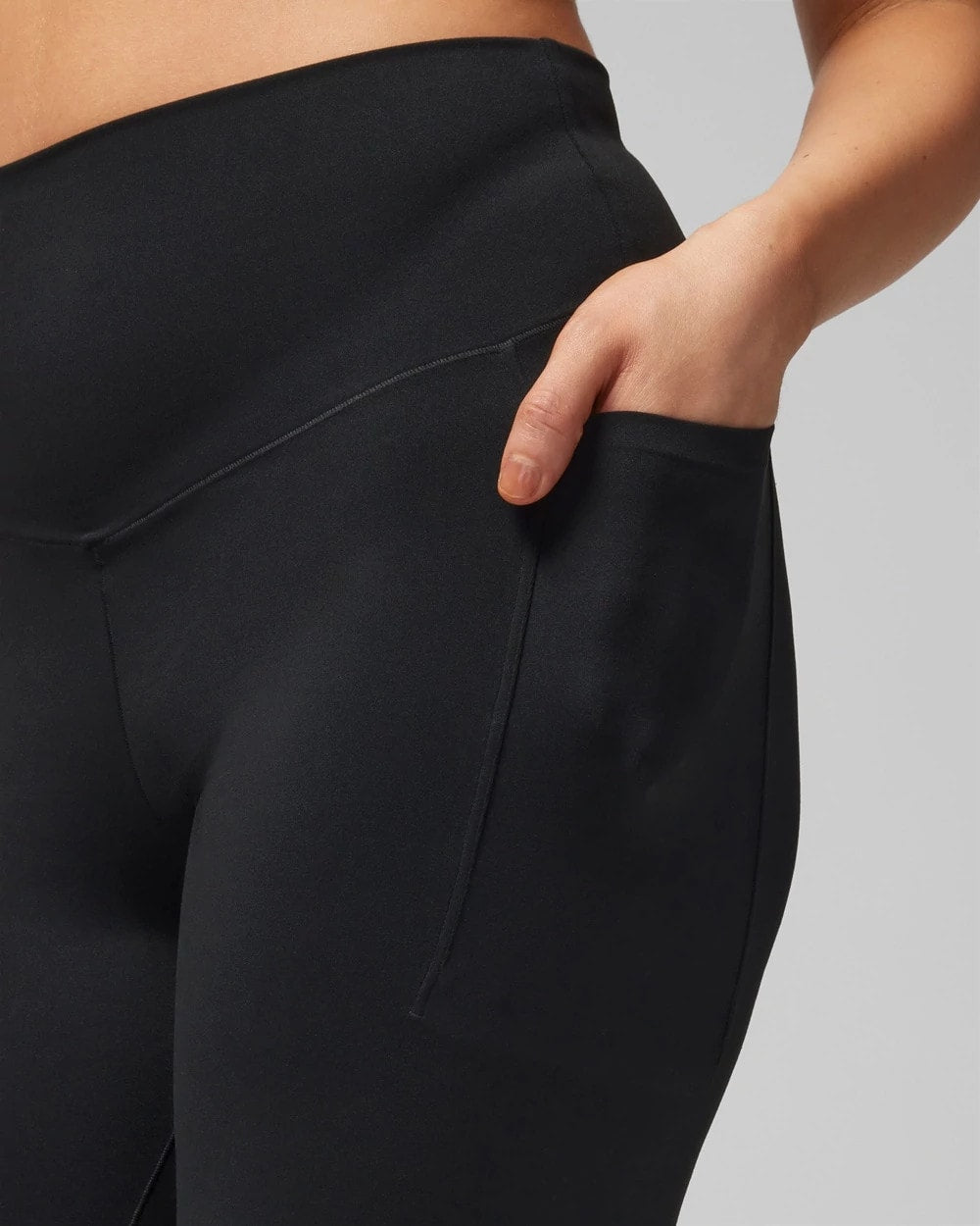 BLACK High-Waist Pocket Leggings