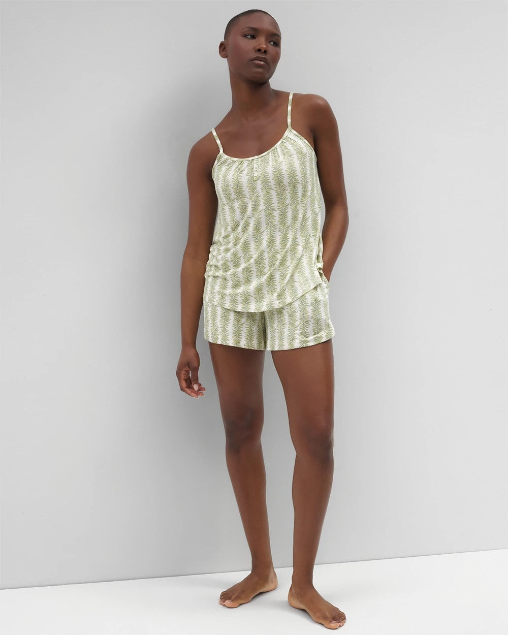 CHILL STRIPE CHAMPAGNE Cool Nights Pajama Cami