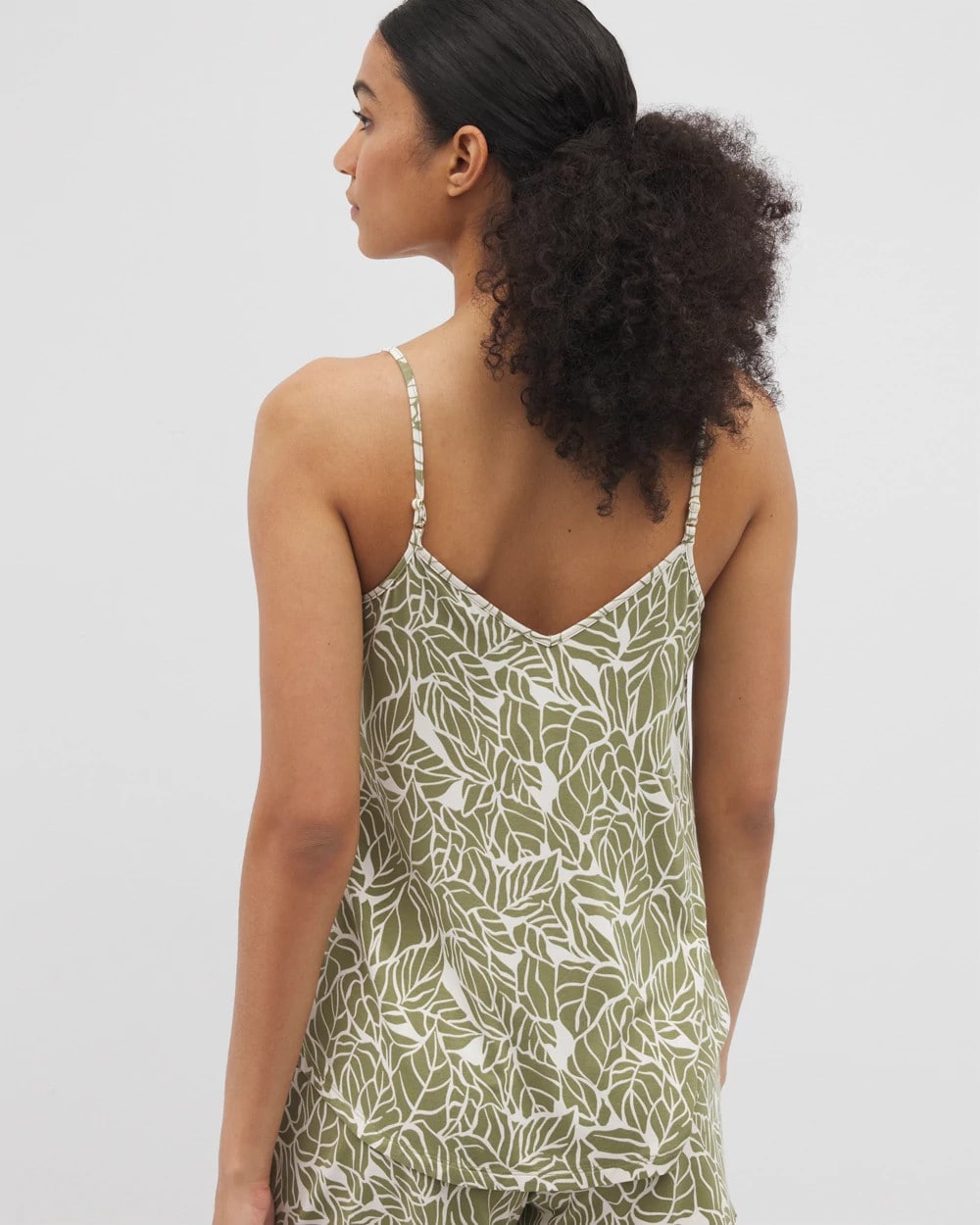 PALMTASTIC VETIVER/CHAMP V-Neck Pajama Cami