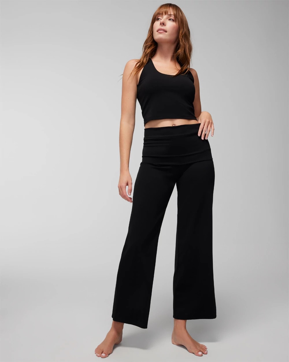 BLACK 24/7 Fold-Over High-Waisted Bottoms