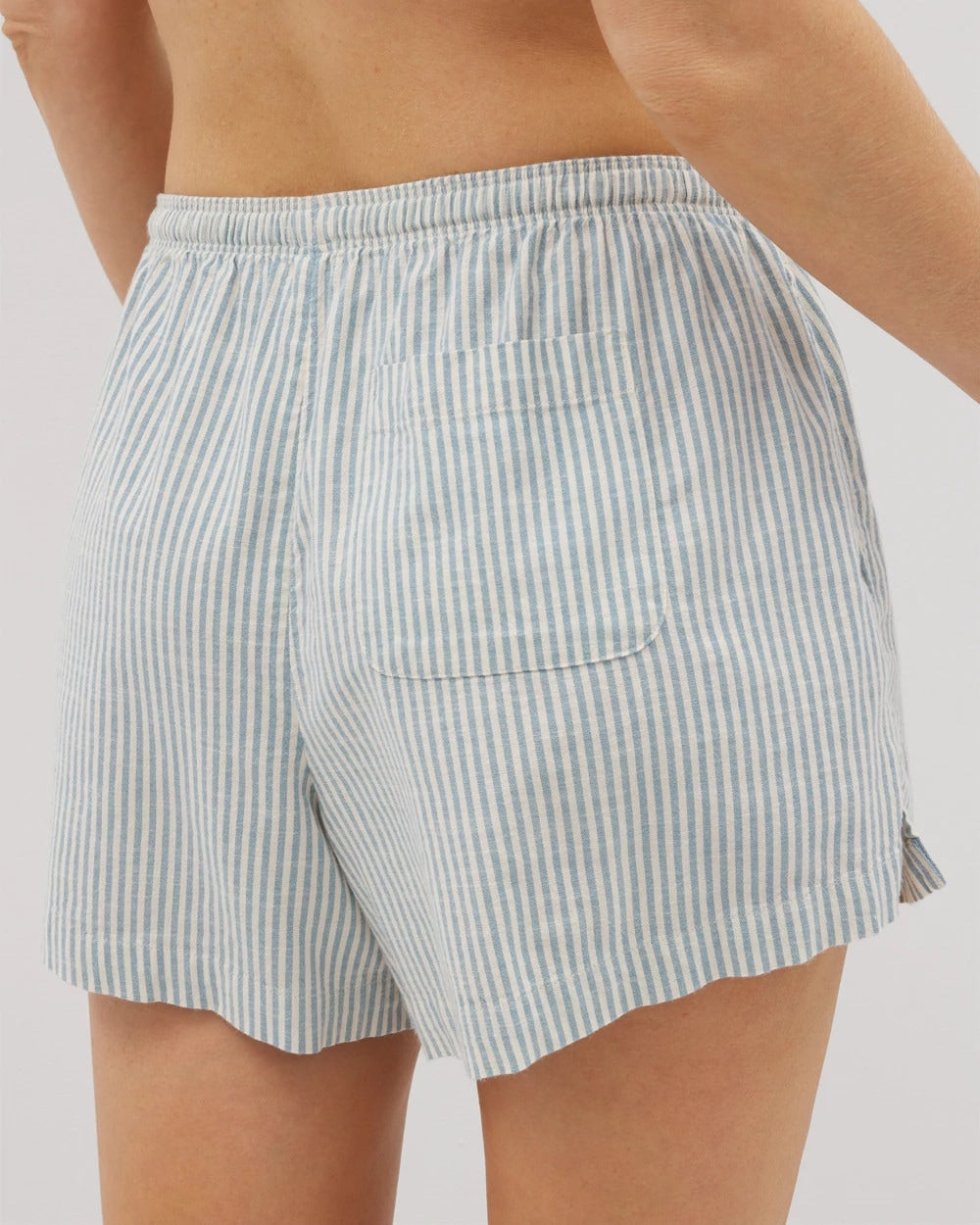 BLUE HEAVEN STRIPE Printed Pajama Short