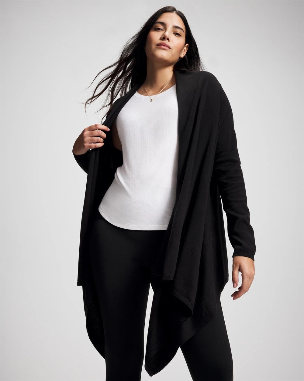 BLACK Sweater Travel Wrap