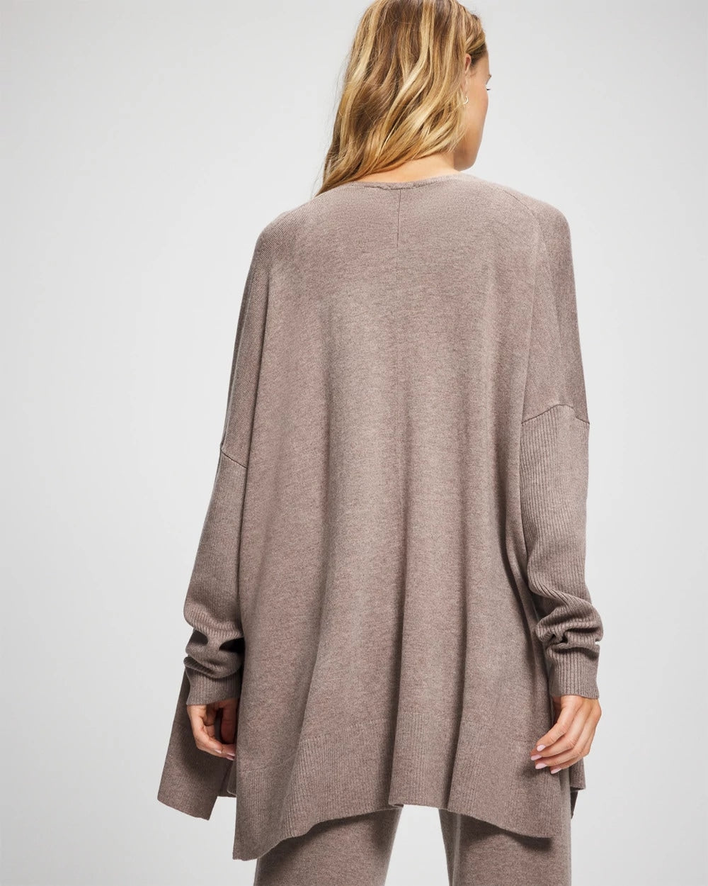 HEATHER FAWN Premier Knit Sweater Wrap