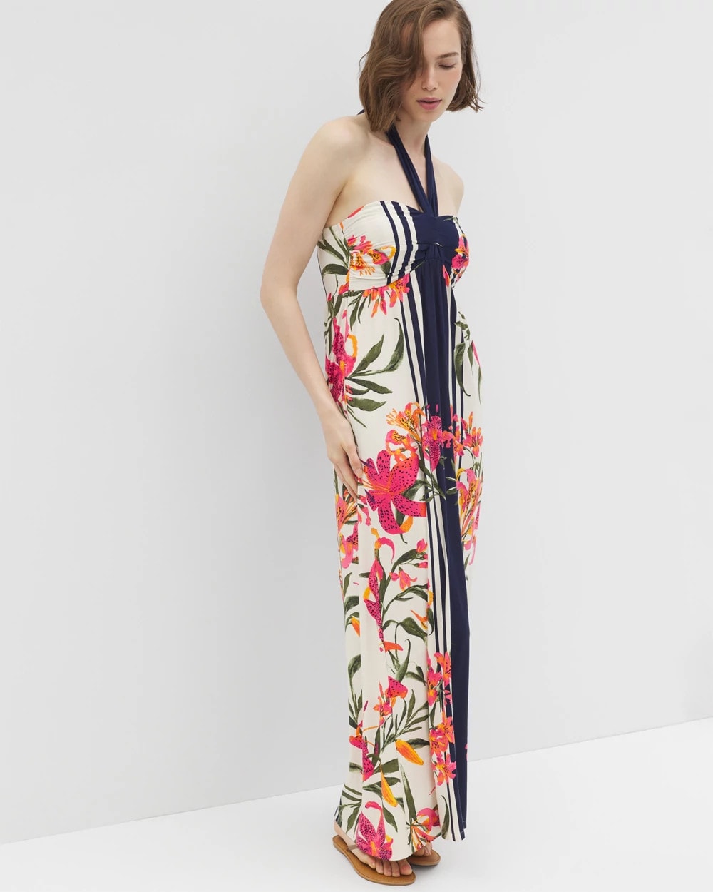 LE TIGRE FLORA BDR PARCH Retreat Maxi Bra Dress