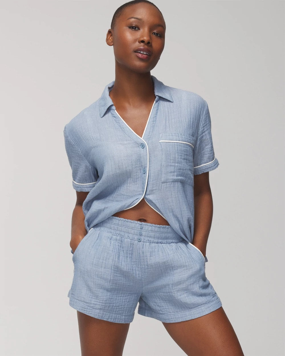 CROSSDYE VINTAGE INDIGO Pajama Shorts