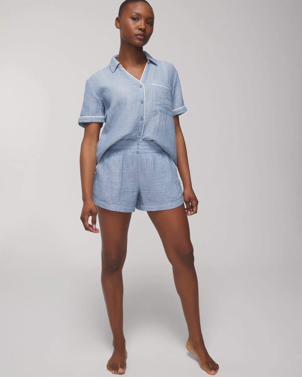 CROSSDYE VINTAGE INDIGO Pajama Shorts