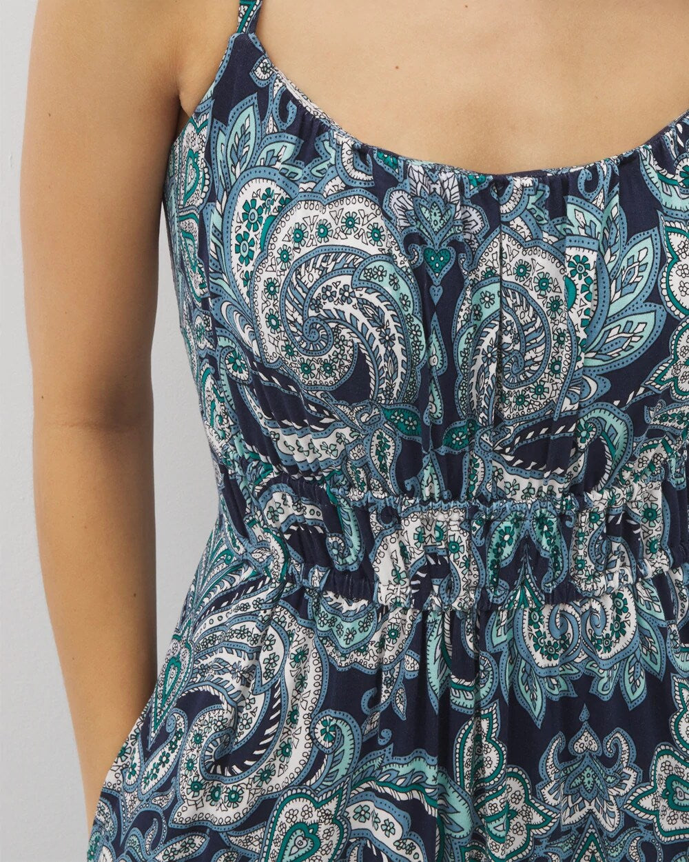SHOW OFF PAISLEY NAVY Paradiso Maxi Bra Dress