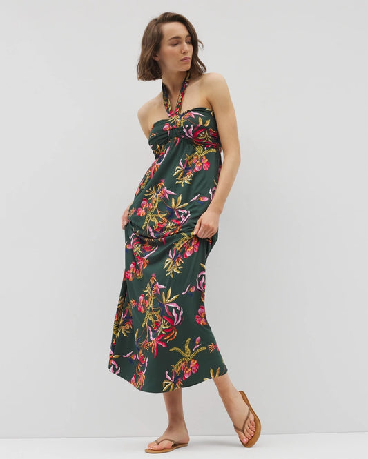 SUNRISE FLORA M EMERALD Retreat Maxi Bra Dress
