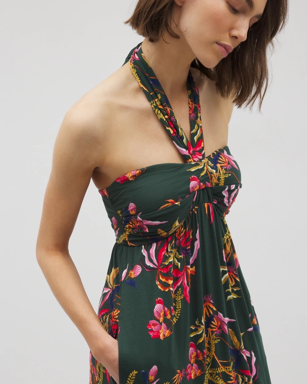 SUNRISE FLORA M EMERALD Retreat Maxi Bra Dress