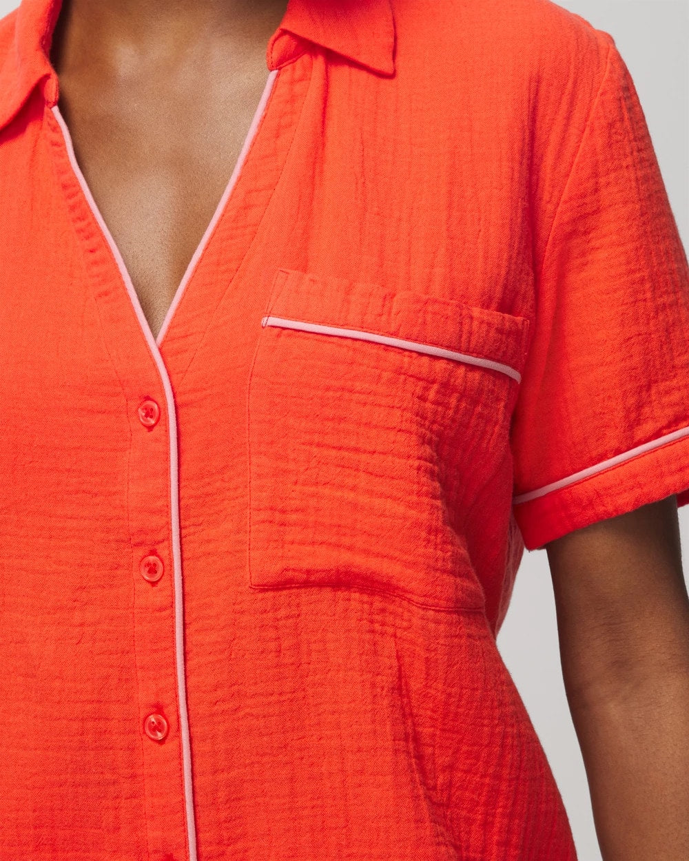 ISLAND GUAVA Short-Sleeve Pajama Top