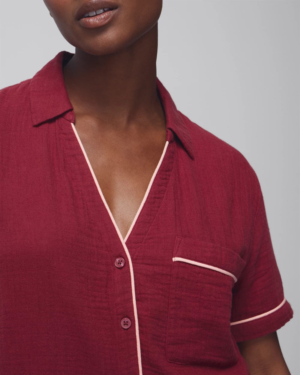 VERMILLION Short-Sleeve Pajama Top