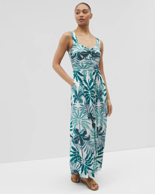 TROPIC TWIST ALLOVER Bahia Maxi Bra Dress