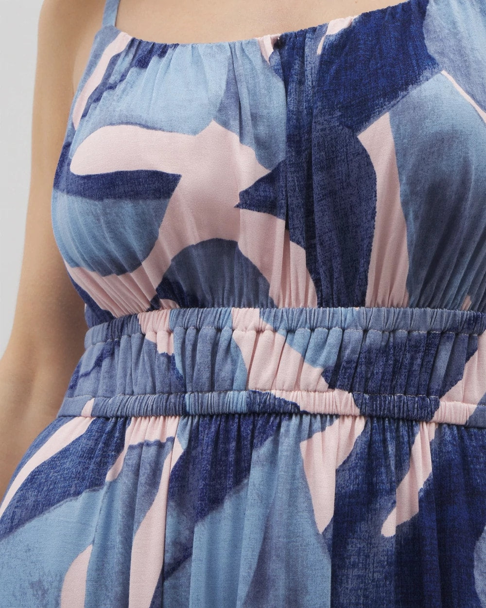 TROPICAL BREEZE GRAND SKY Soft Jersey Paradiso Midi Bra Dress