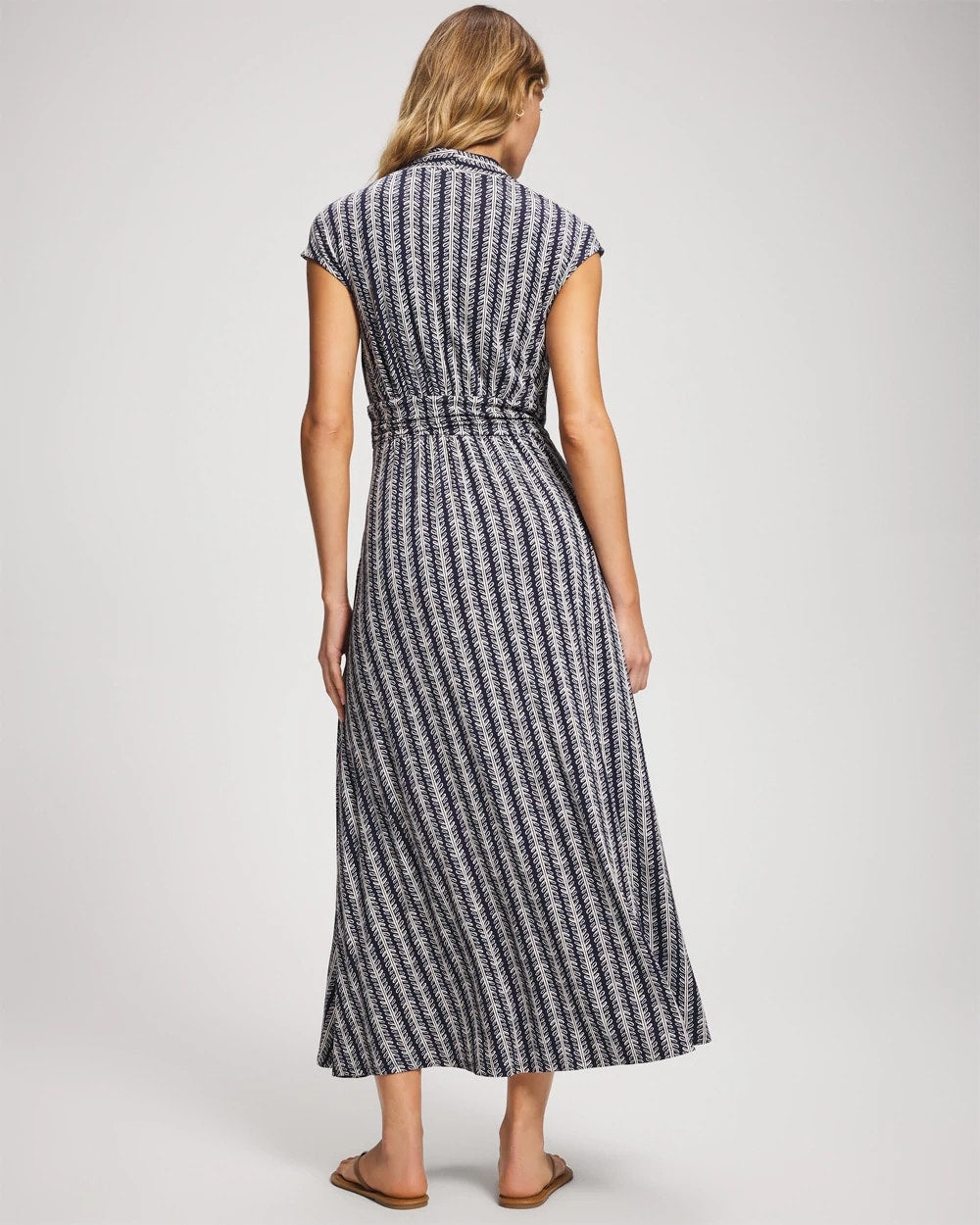 BELLE STRIPE NAVY Serenity Maxi Bra Dress