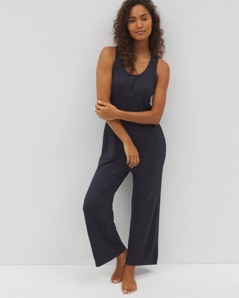 POLAR NIGHT Lightweight Terry Crop Jumpsuit