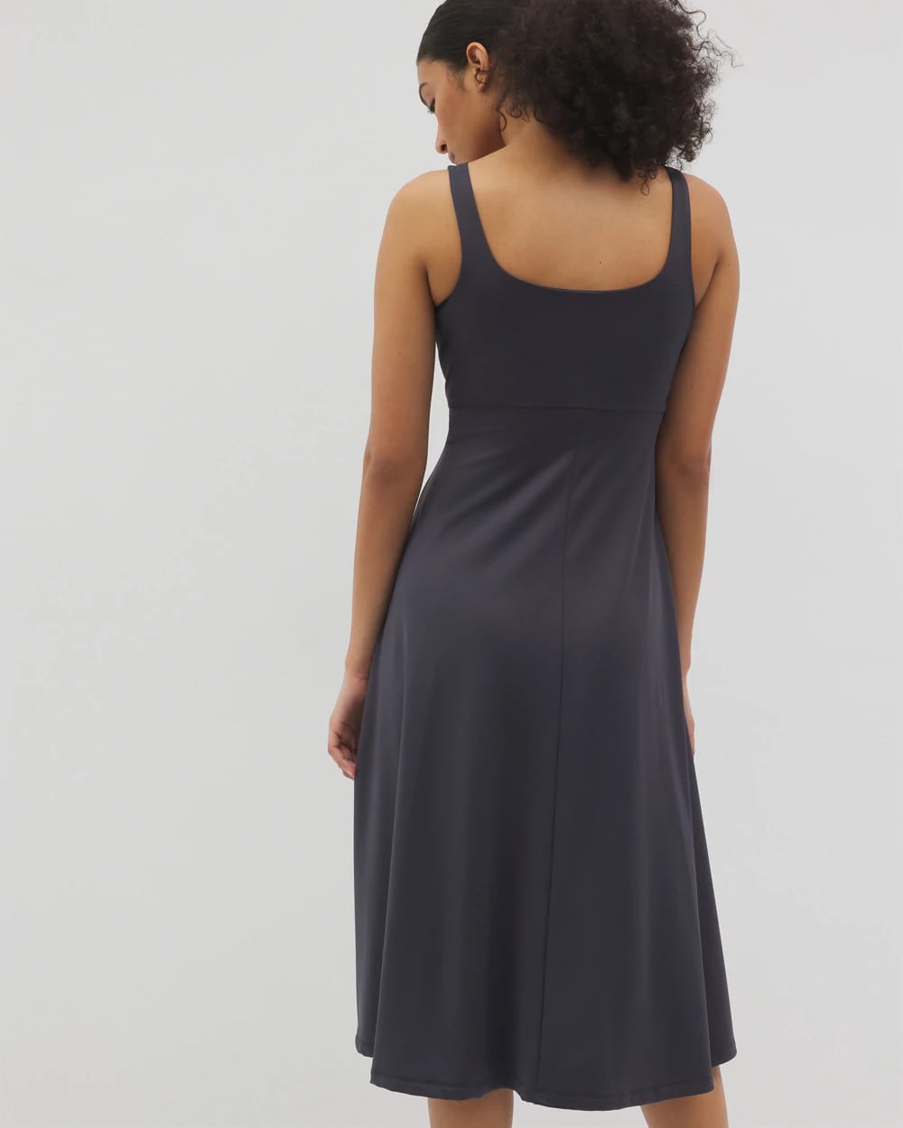 POLAR NIGHT Lounge Square Neck Midi Dress