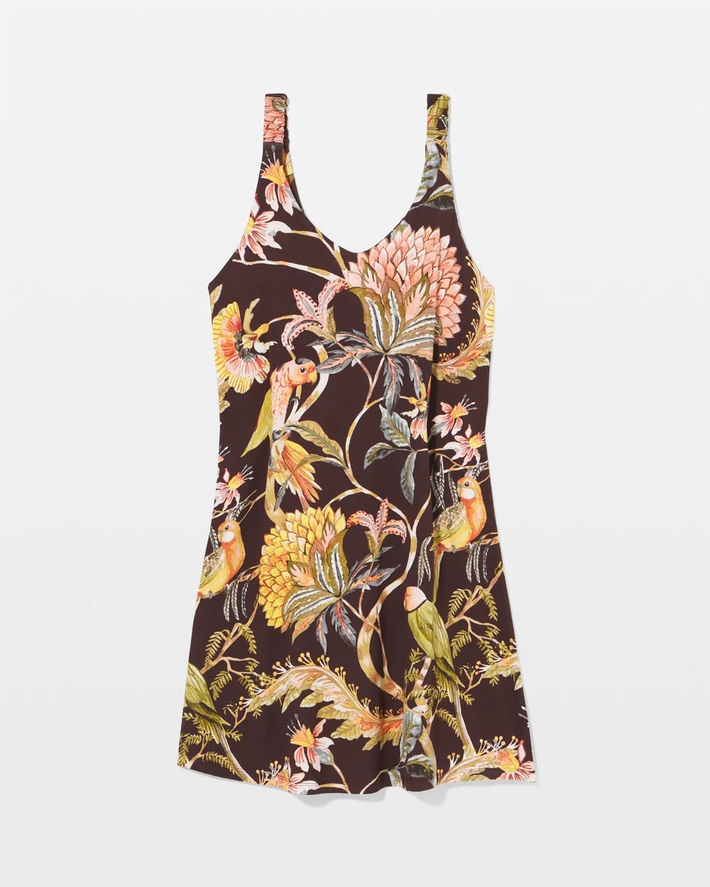 PARROT-DISO PLUME G PLUM Shirred Strap Chemise