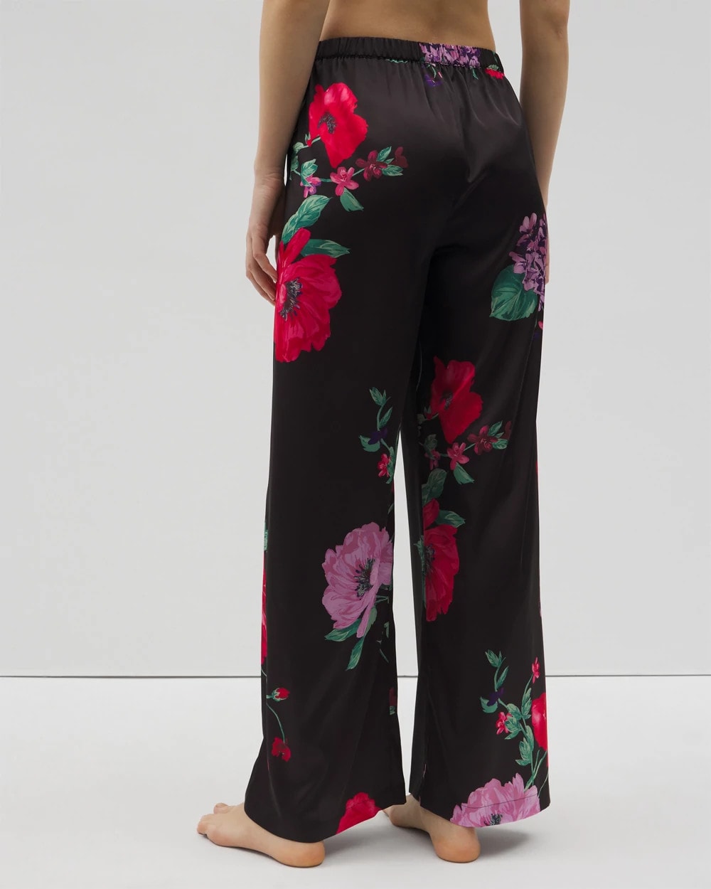 RHAPSODY FLORA G BLACK Printed Pajama Pants