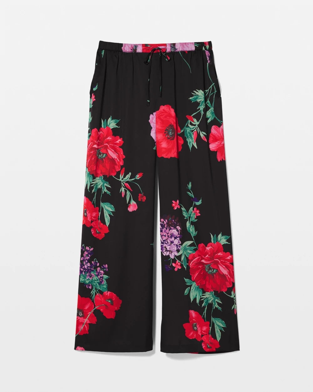 RHAPSODY FLORA G BLACK Printed Pajama Pants