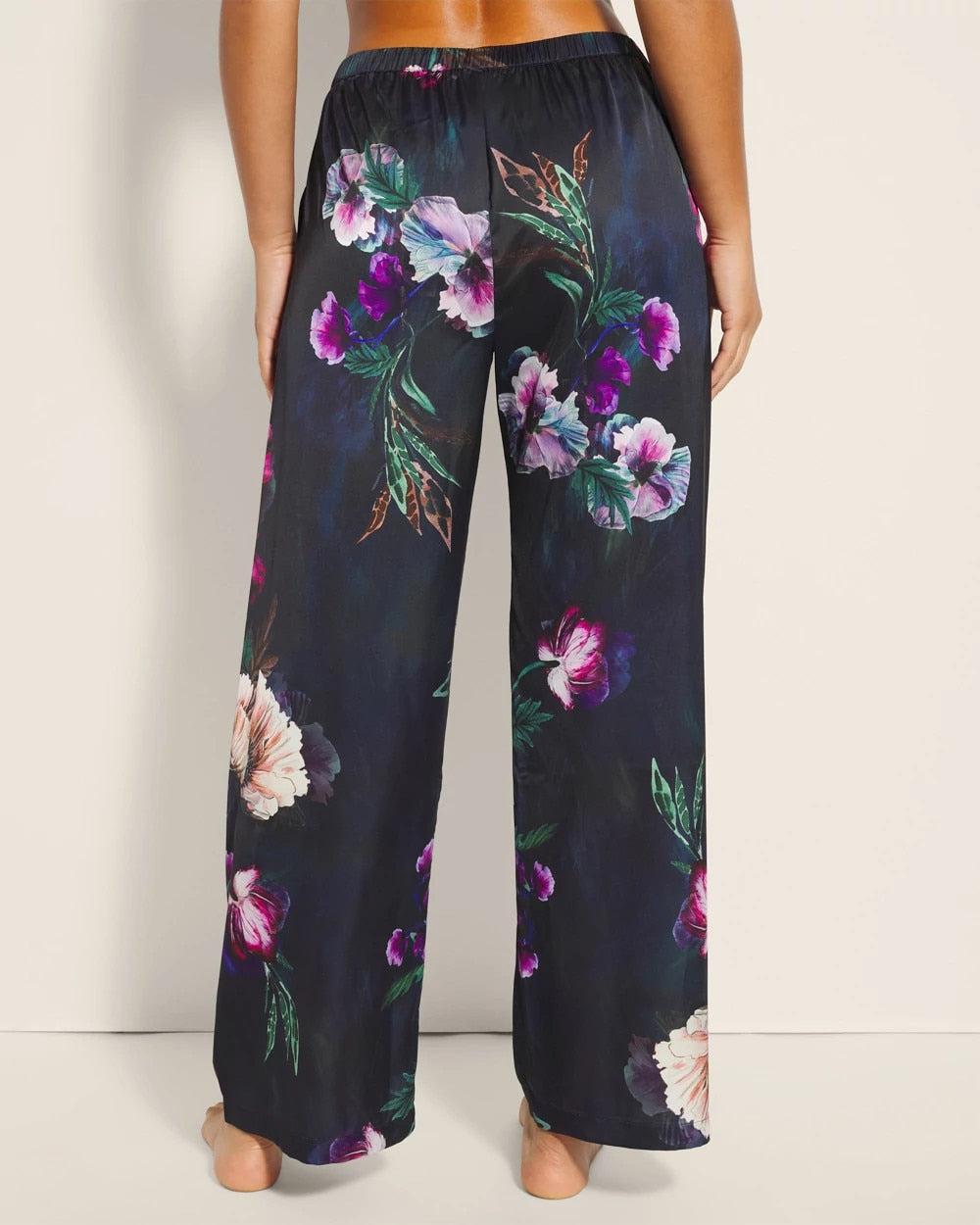 FLEUR EVER DRAMA NAVY Printed Pajama Pants