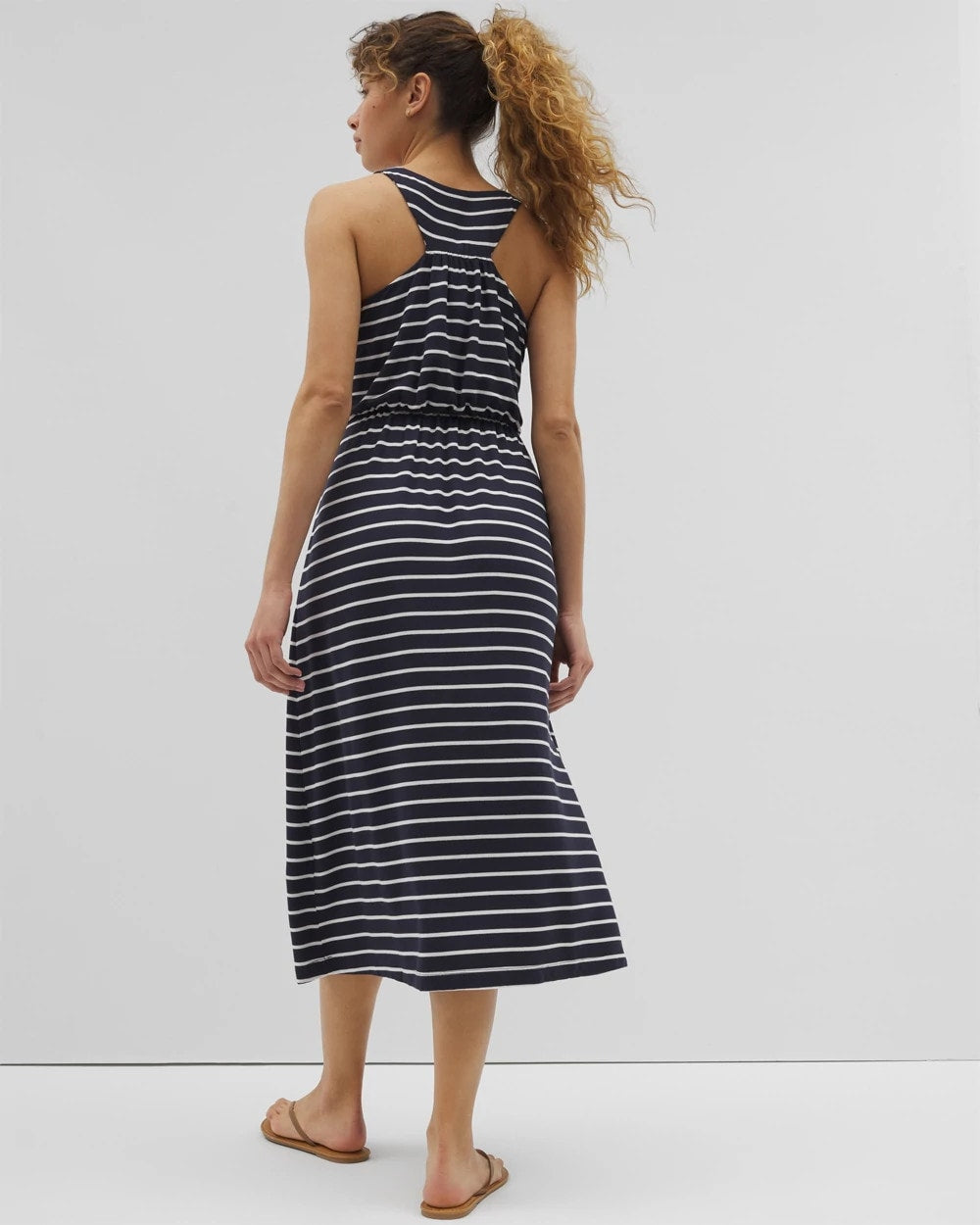 FUNDAMENTAL POLAR COCO Lightweight Terry Lounge Midi Dress