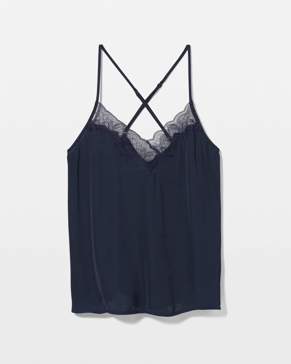 NIGHTFALL NAVY Lace Trim Pajama Cami