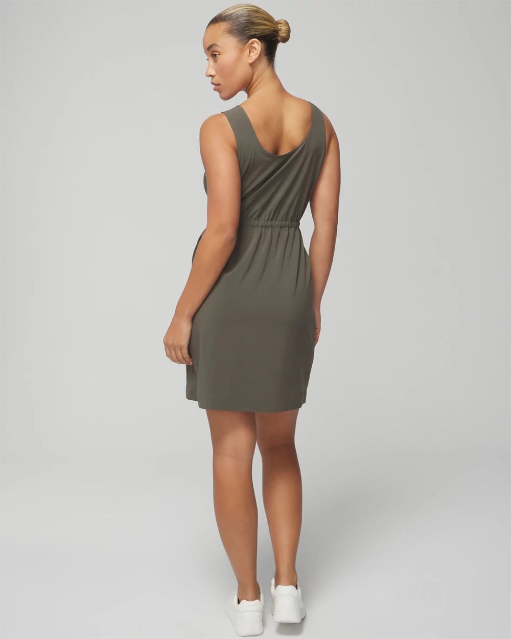 DARK GRAY OLIVE Tank Cargo Dress