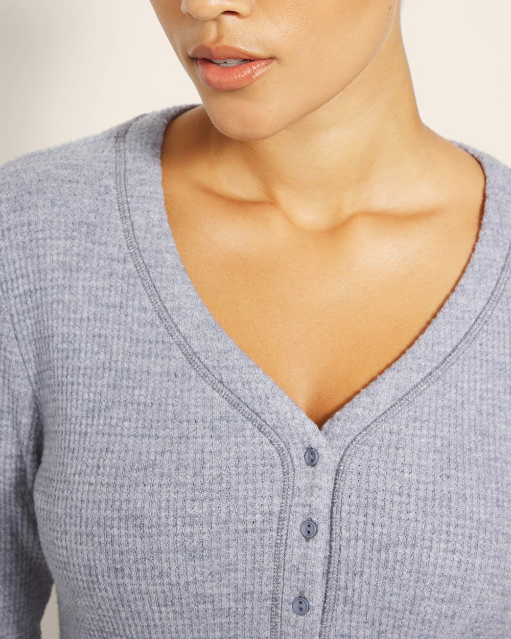 LUNAR TIDE Long-Sleeve Pajama Henley