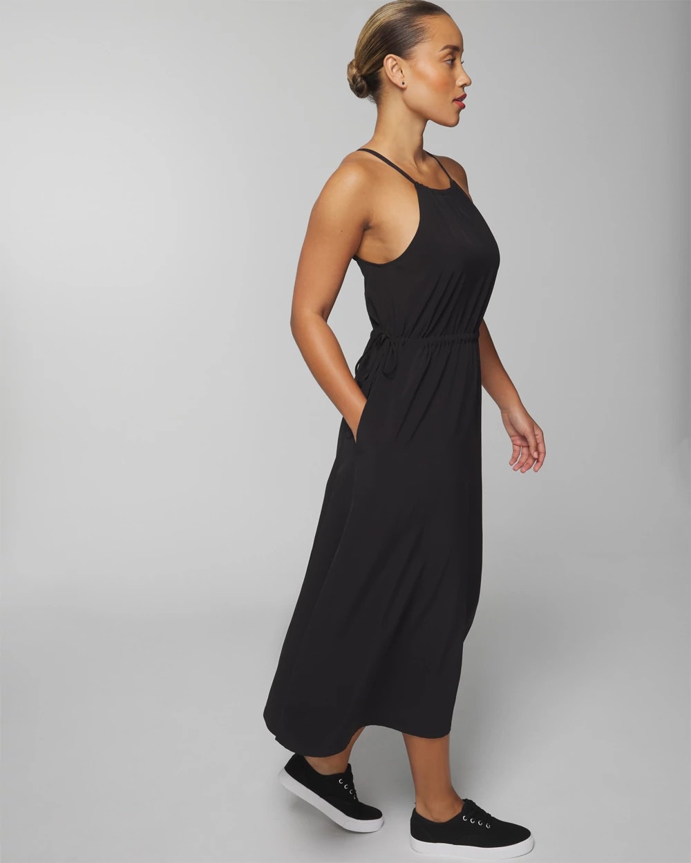 BLACK Relaxed Travel Bra Dress