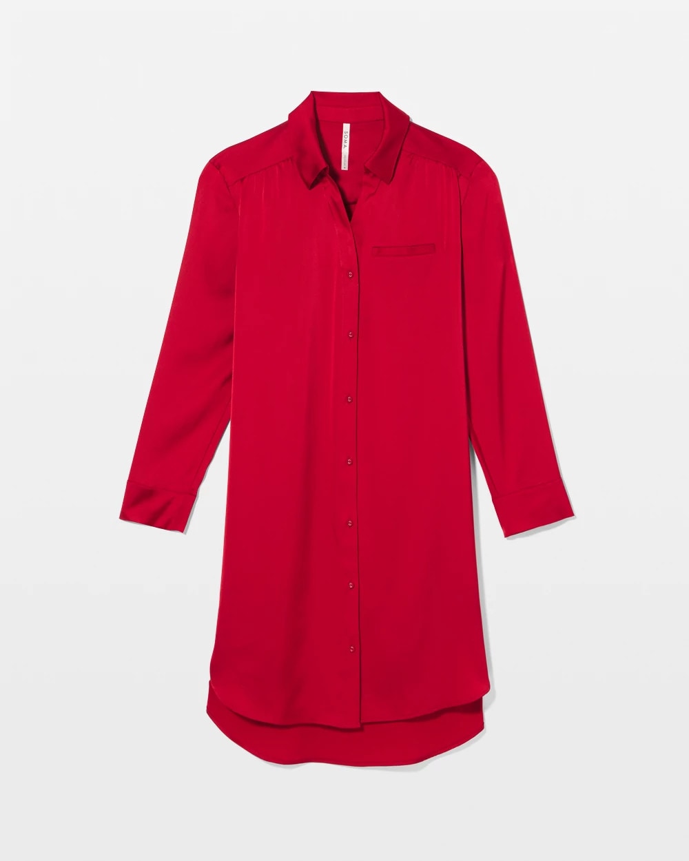 PAINT THE TOWN RED Long-Sleeve Sleep Shirt