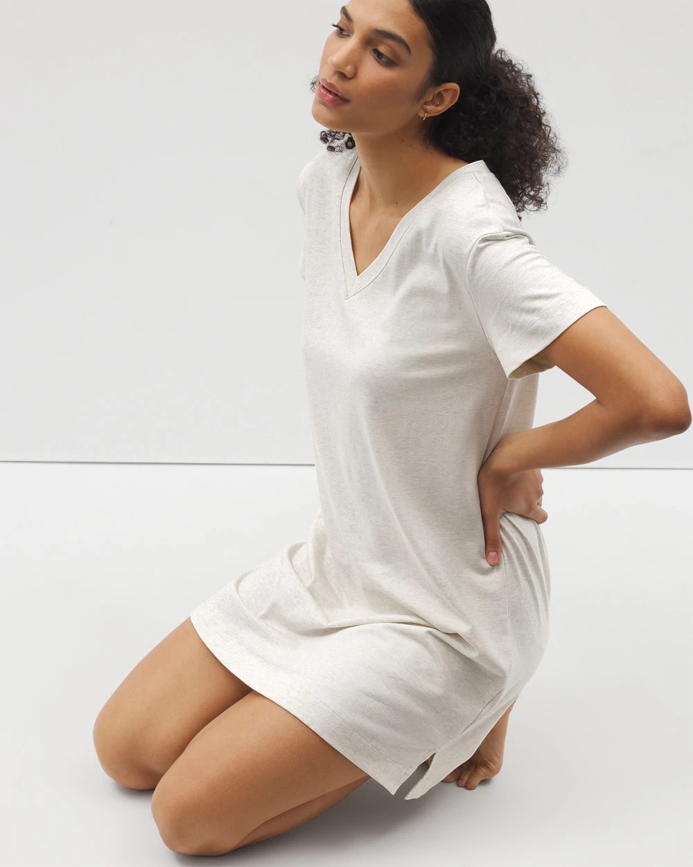 HEATHER CRYSTAL Short-Sleeve Sleepshirt